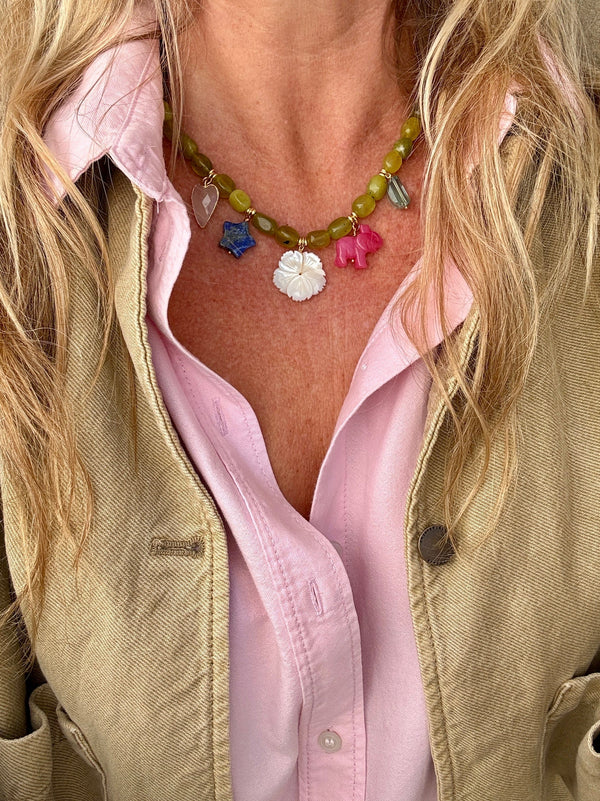 Bougainvillea Café Jaipur Necklace