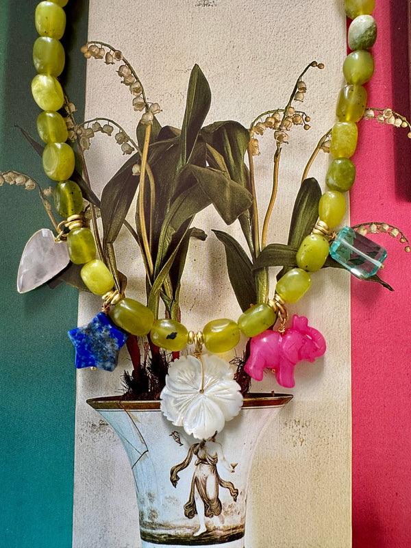 Bougainvillea Café Jaipur Necklace