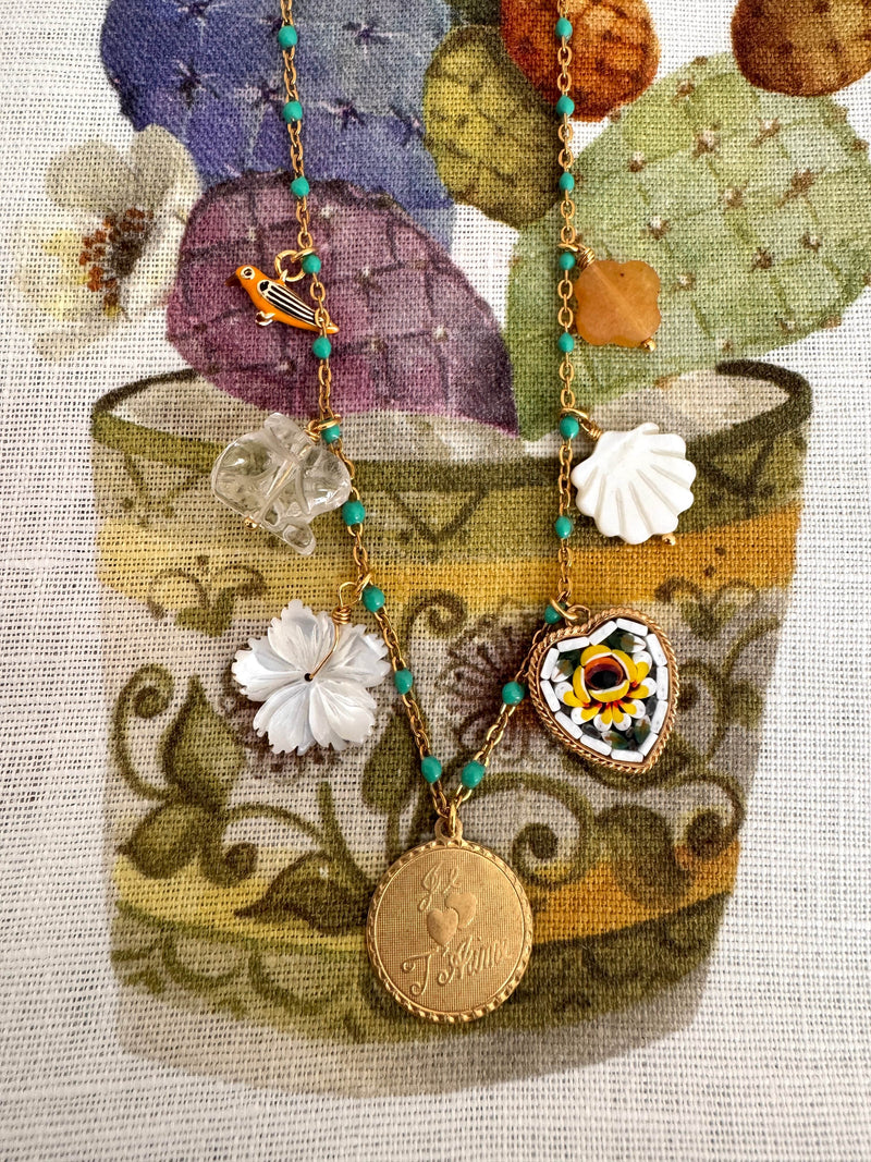 Bougainvillea Café Je T'Aime Necklace