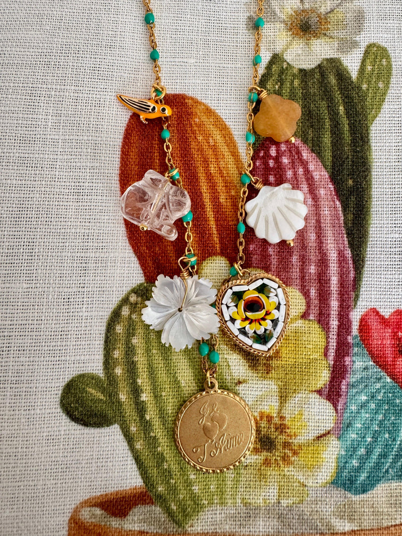 Bougainvillea Café Je T'Aime Necklace