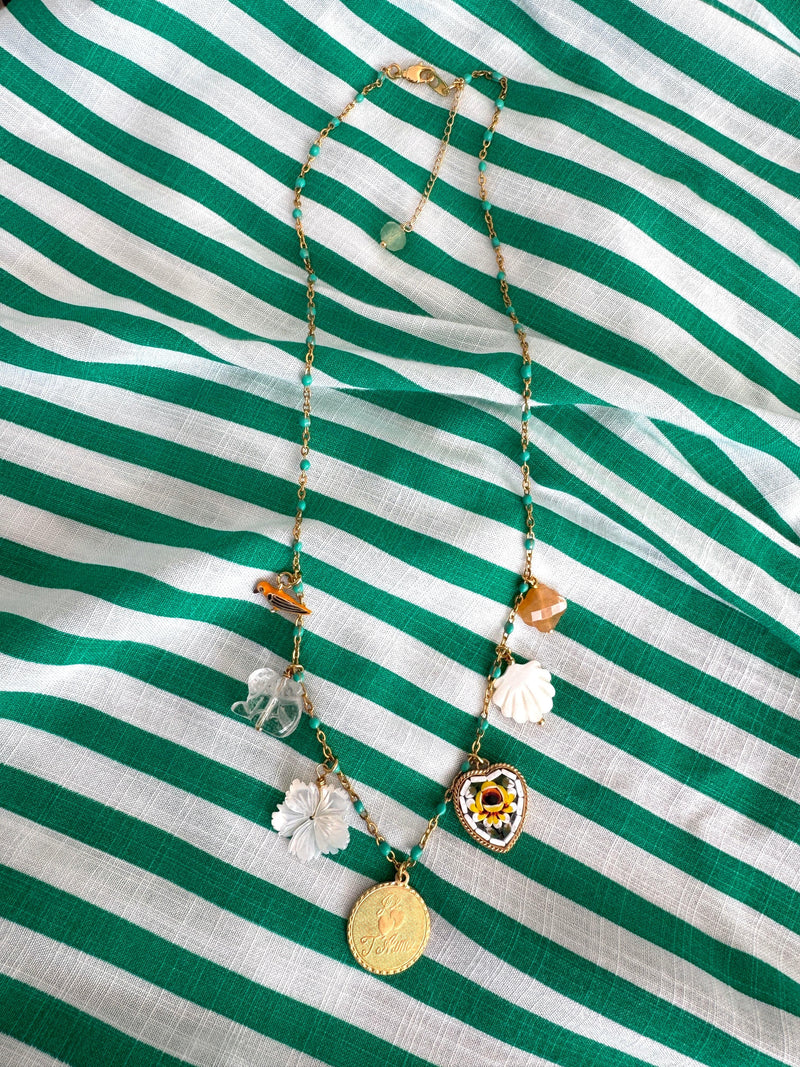 Bougainvillea Café Je T'Aime Necklace