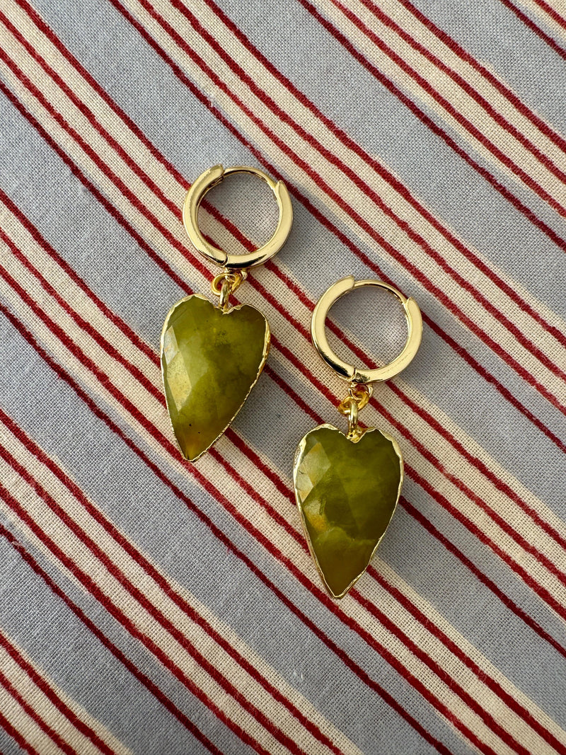 Bougainvillea Café Joia Earrings in Chartreuse