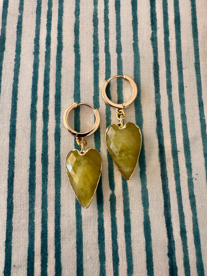 Bougainvillea Café Joia Earrings in Chartreuse
