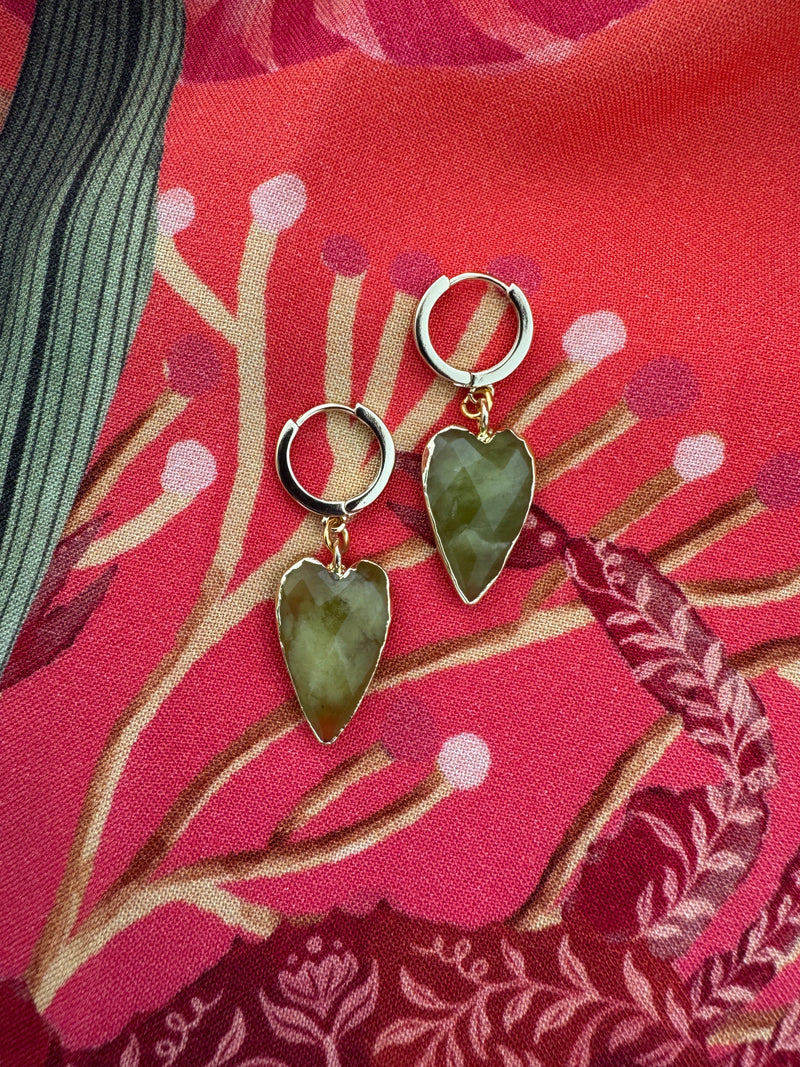 Bougainvillea Café Joia Earrings in Chartreuse