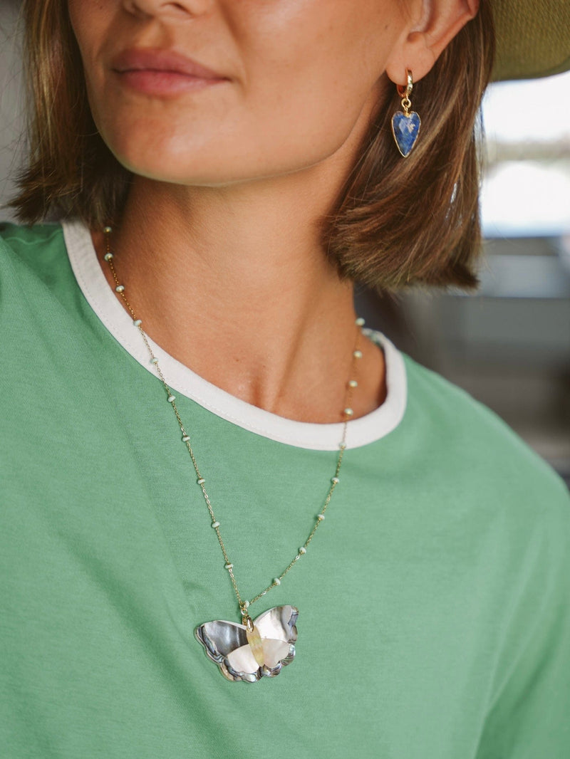 Bougainvillea Café Joia Earrings in Lapis