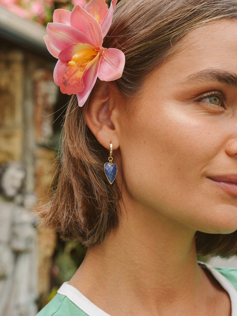 Bougainvillea Café Joia Earrings in Lapis