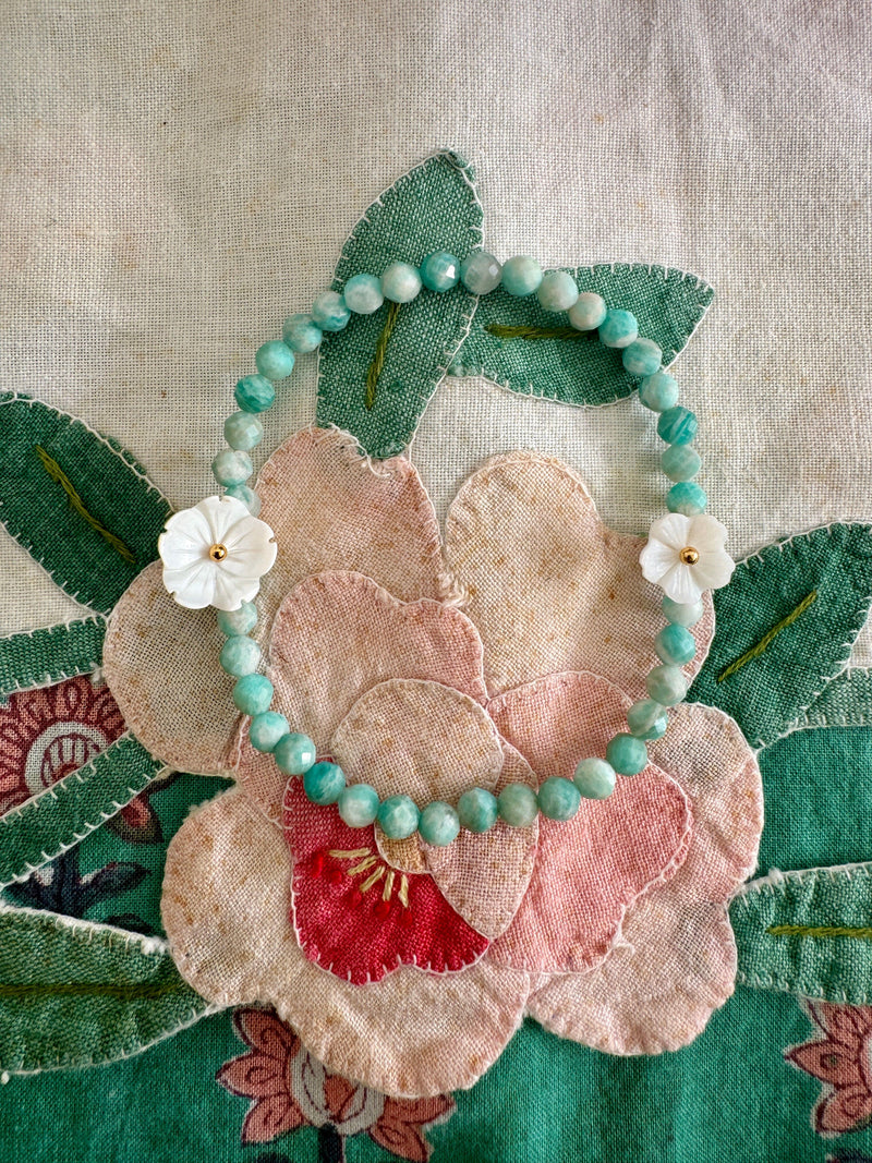 Bougainvillea Café Lili Bracelet in Amazonite