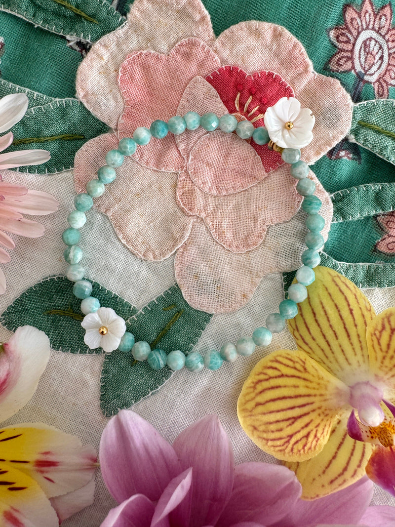 Bougainvillea Café Lili Bracelet in Amazonite