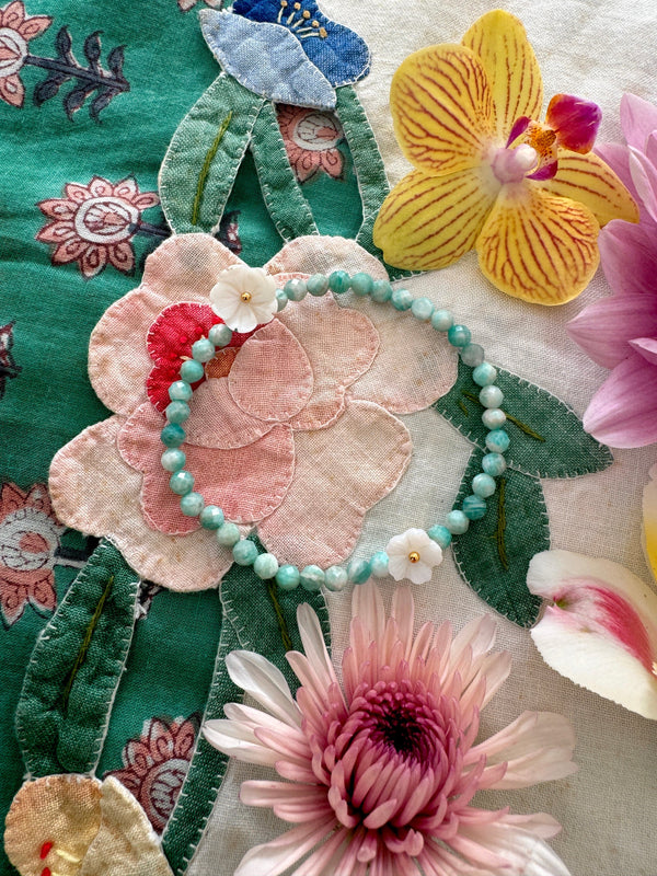 Bougainvillea Café Lili Bracelet in Amazonite