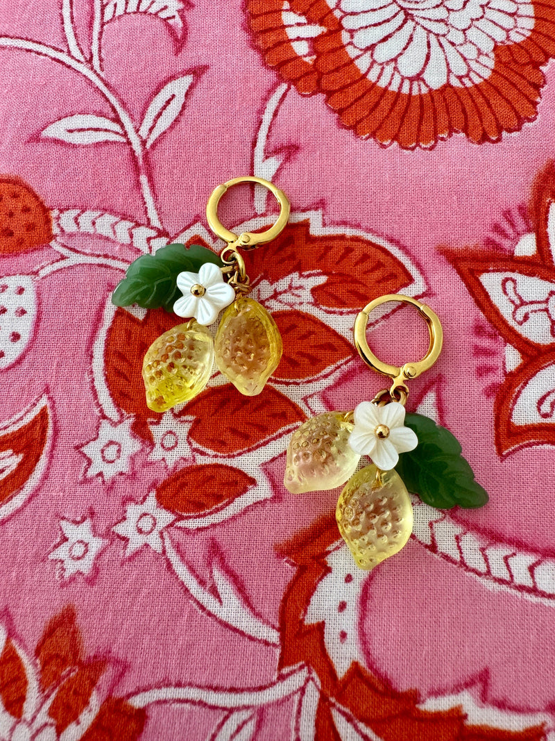 Bougainvillea Café Limonata Earrings