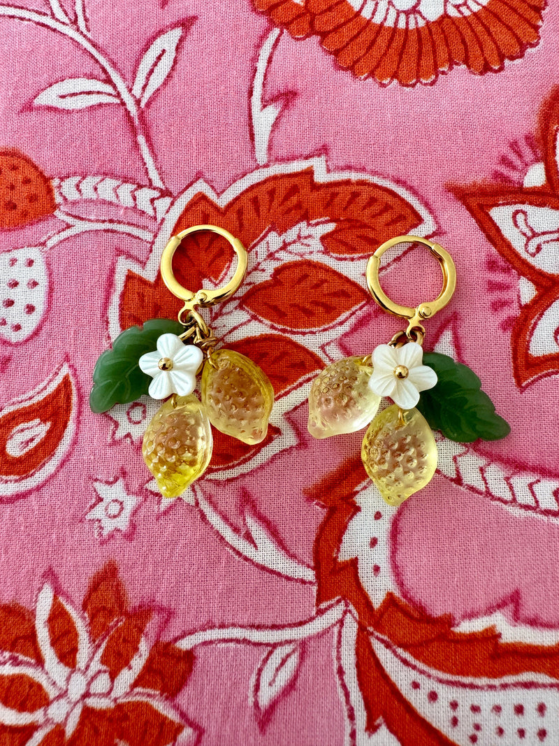 Bougainvillea Café Limonata Earrings