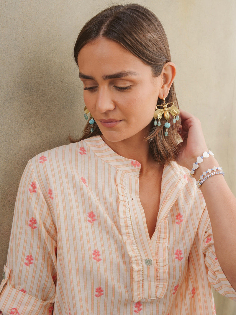 Bougainvillea Café Lucciola Earrings in Aqua