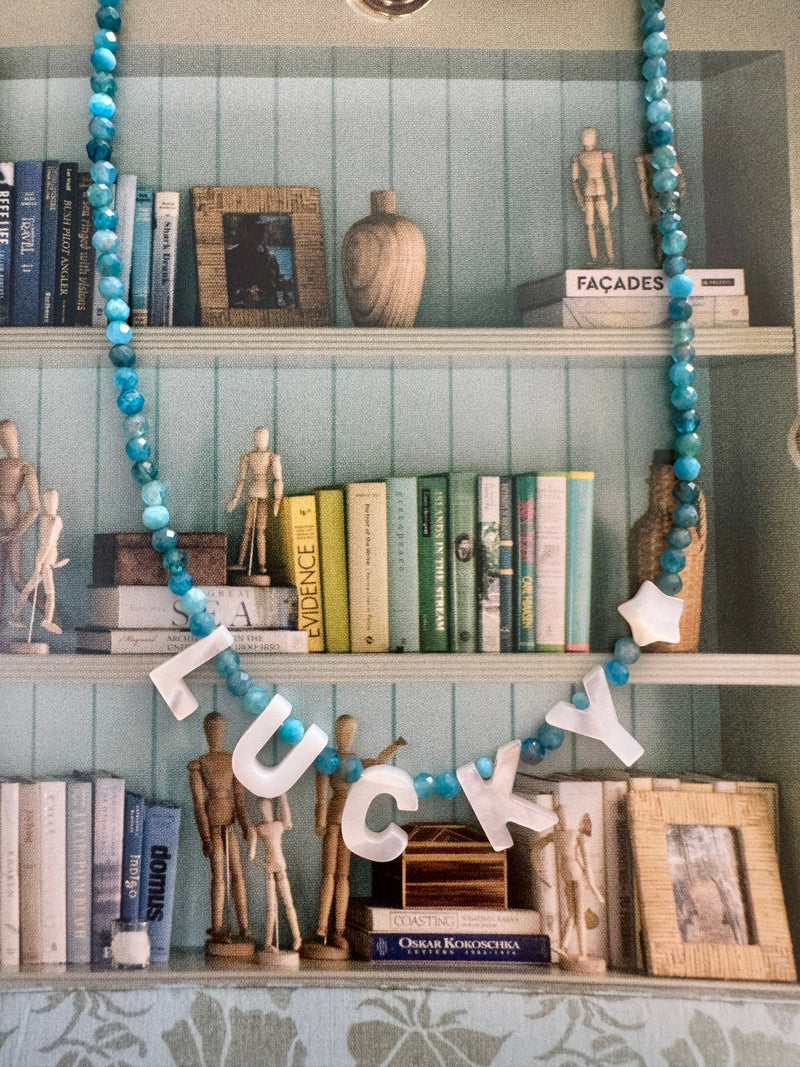 Bougainvillea Café Lucky Necklace in Apatite