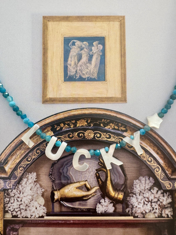 Bougainvillea Café Lucky Necklace in Apatite