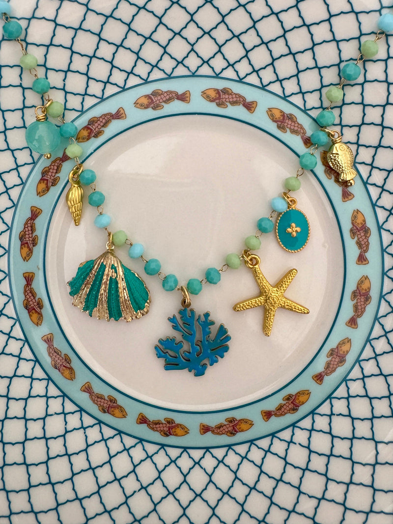 Bougainvillea Café Lungomare Necklace