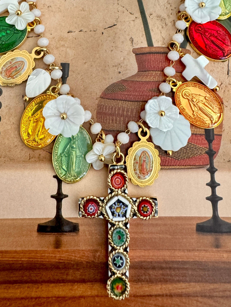 Bougainvillea Café Maria Necklace