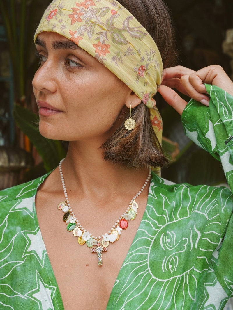 Bougainvillea Café Maria Necklace