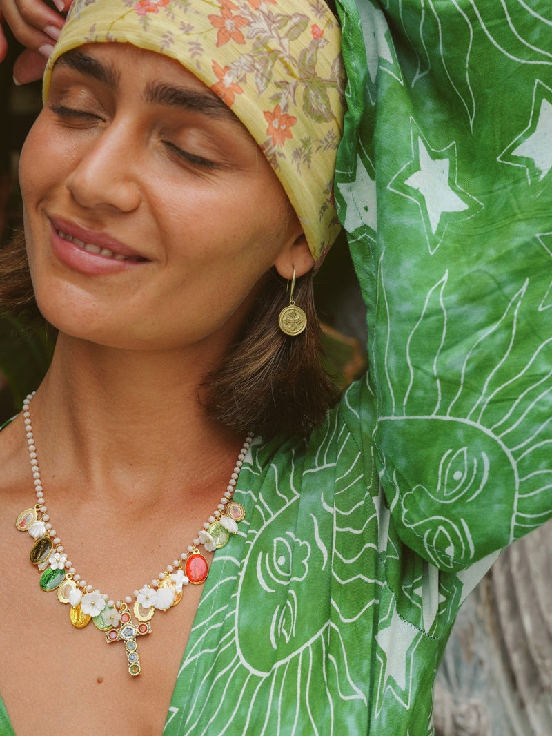 Bougainvillea Café Maria Necklace