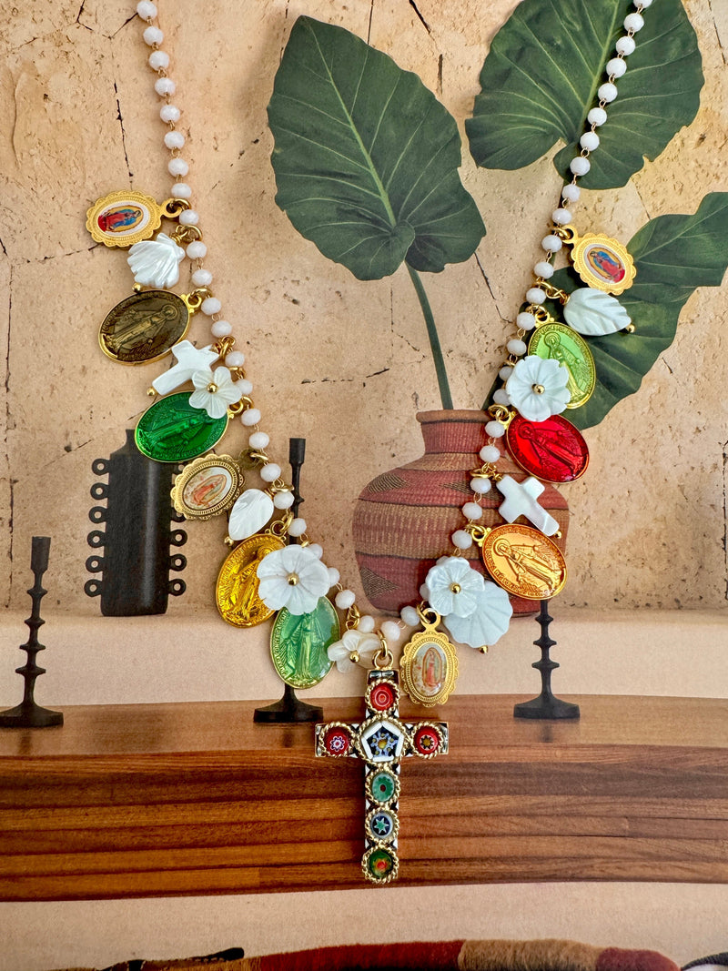 Bougainvillea Café Maria Necklace