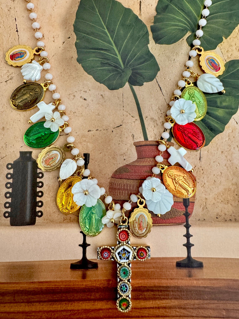 Bougainvillea Café Maria Necklace