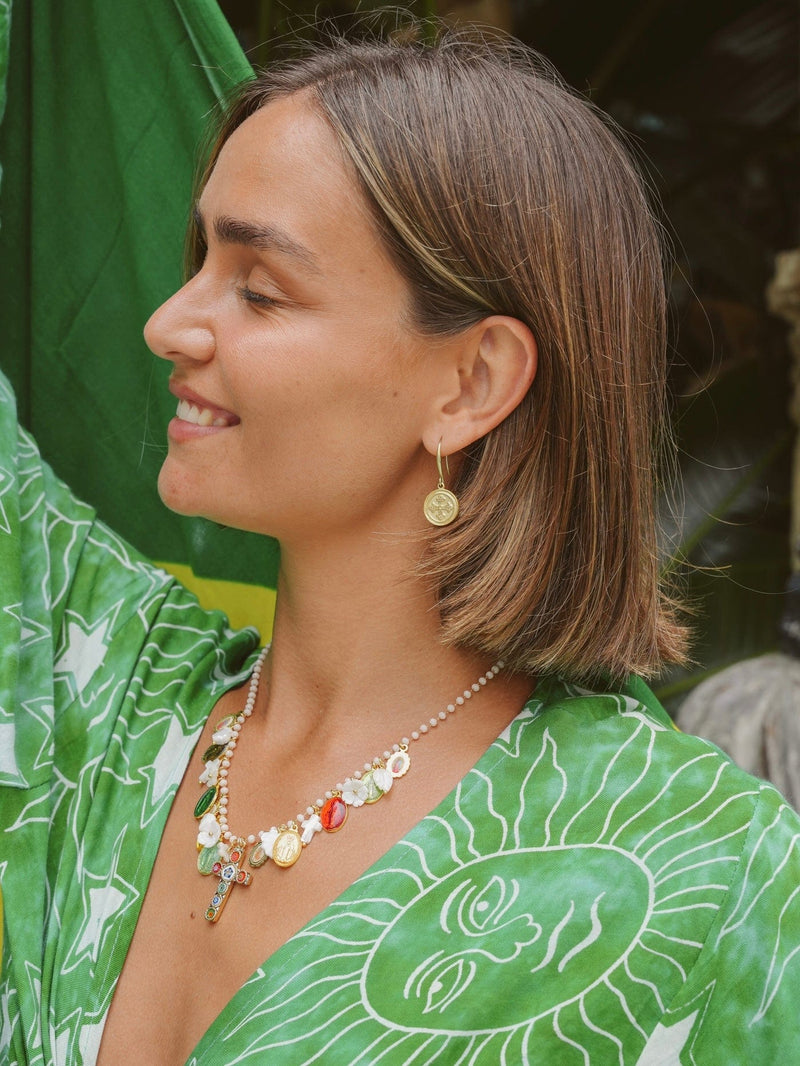 Bougainvillea Café Maria Necklace