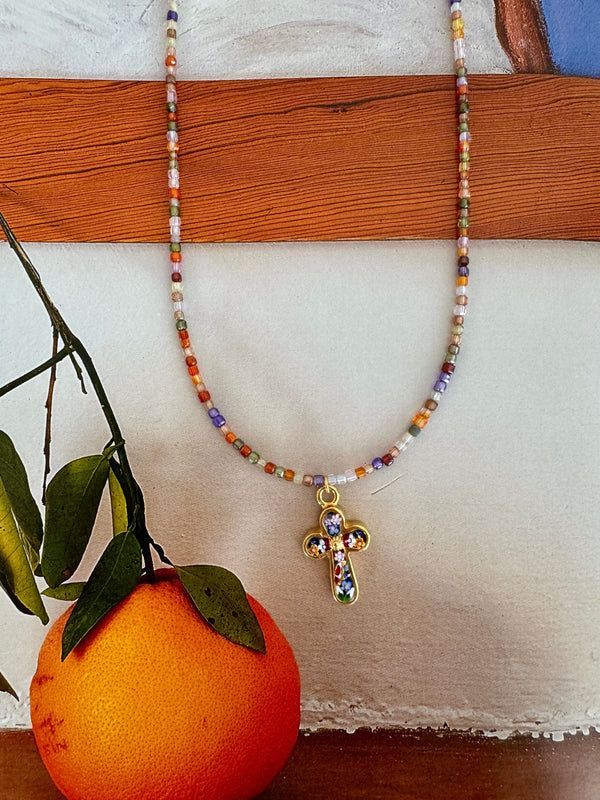 Bougainvillea Café Mini Necklace