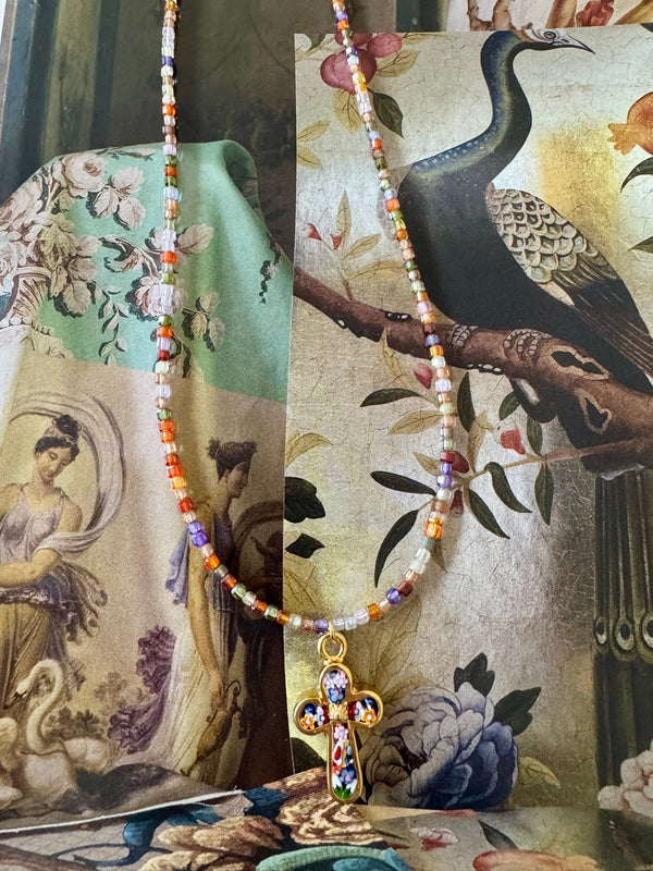Bougainvillea Café Mini Necklace