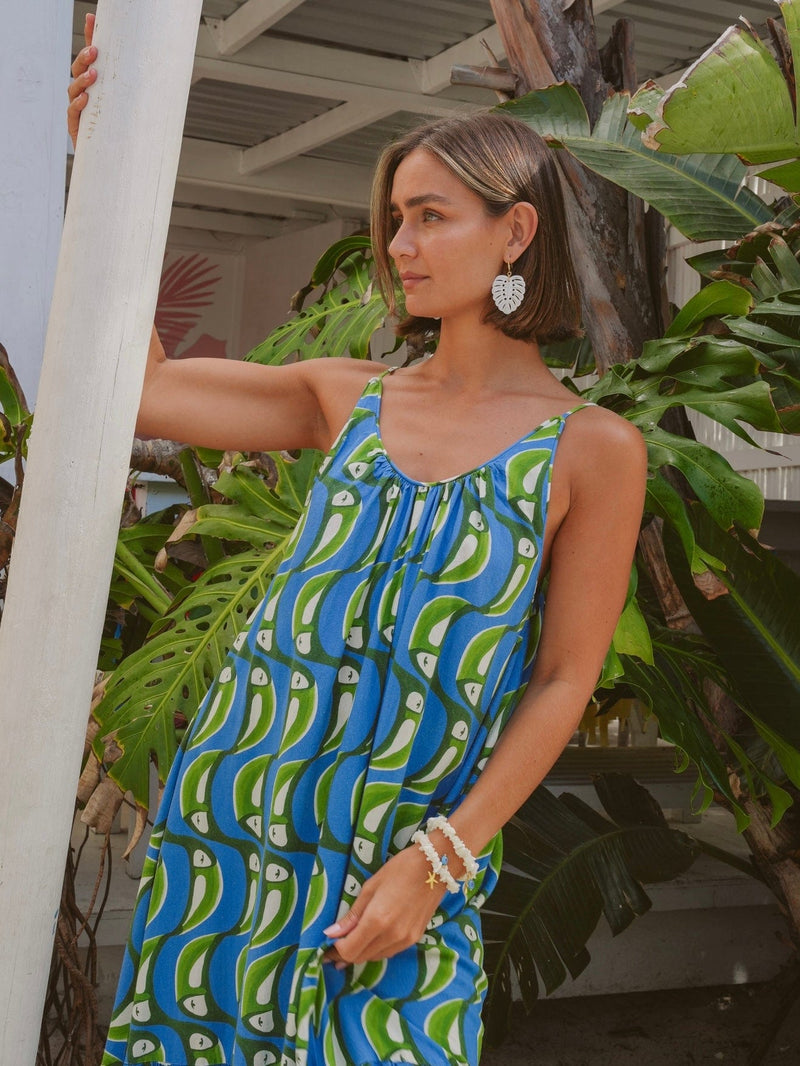 Bougainvillea Café Monstera Deliciosa Earrings