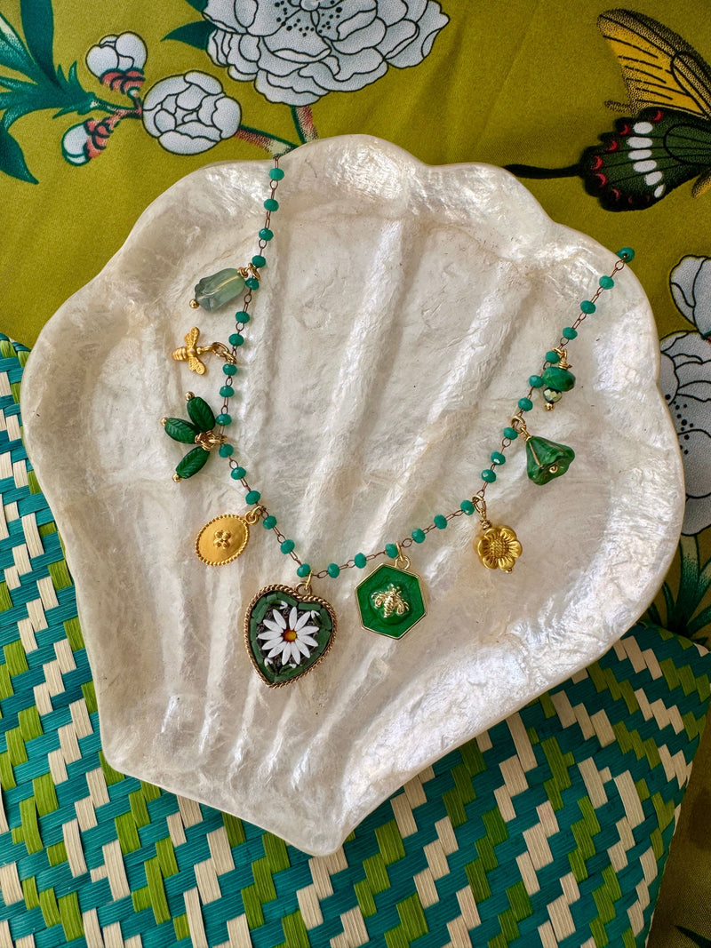Bougainvillea Café Natureza Necklace