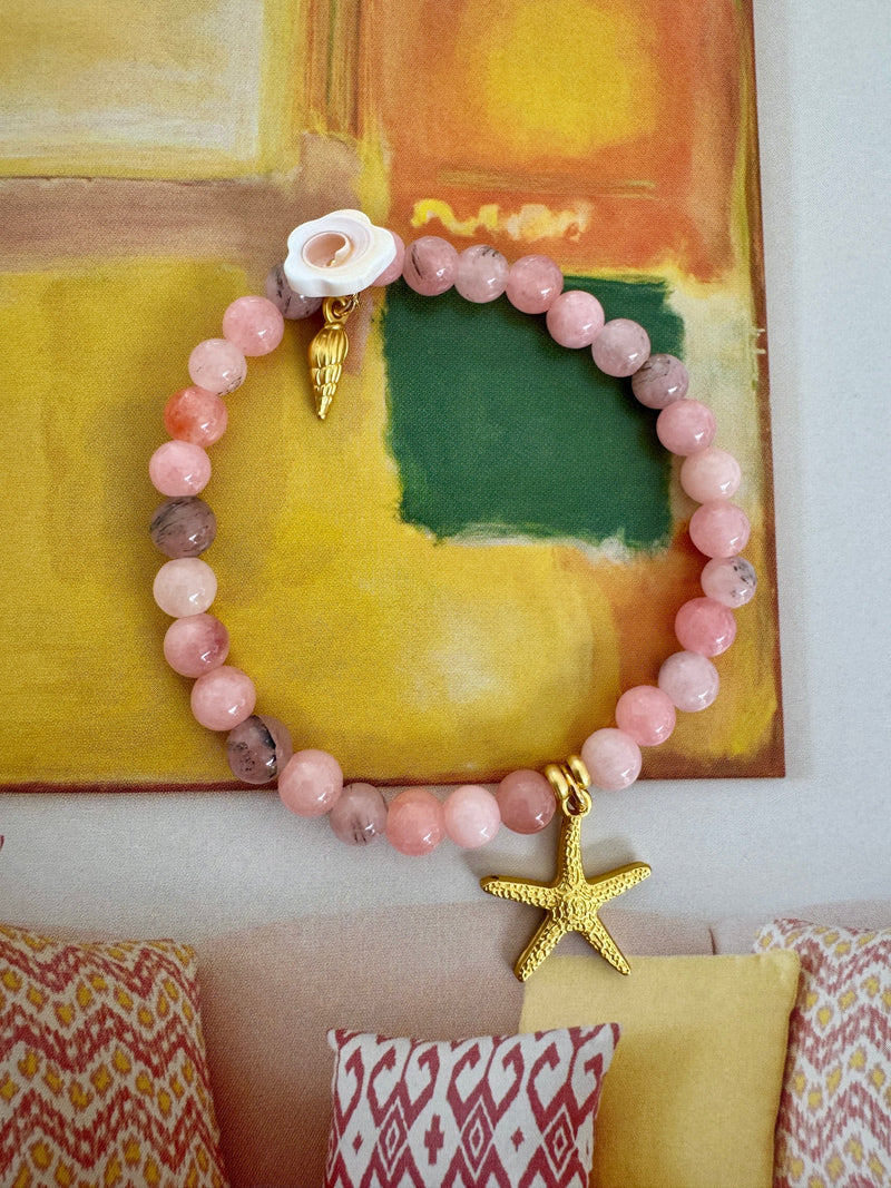 Bougainvillea Café Nautilus Bracelet
