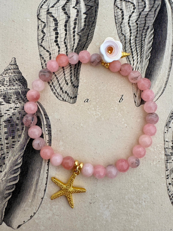 Bougainvillea Café Nautilus Bracelet