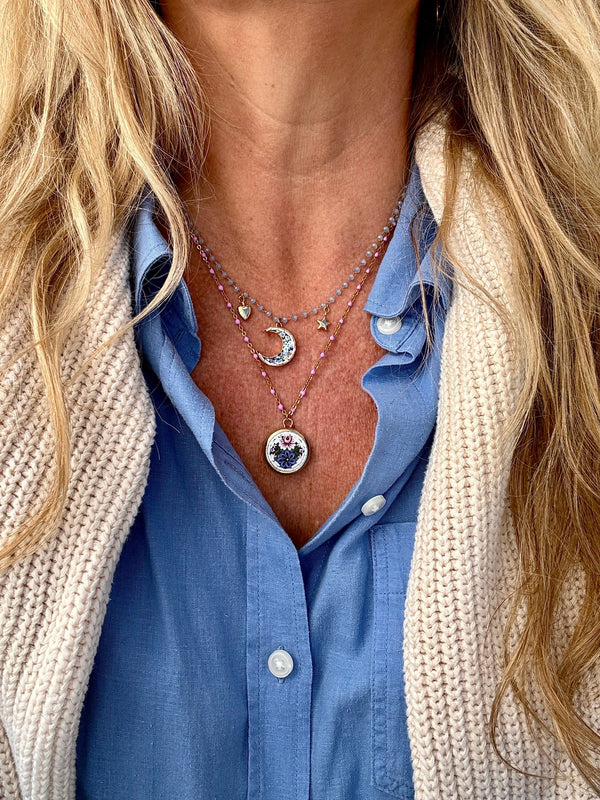 Bougainvillea Café Night Sky Necklace
