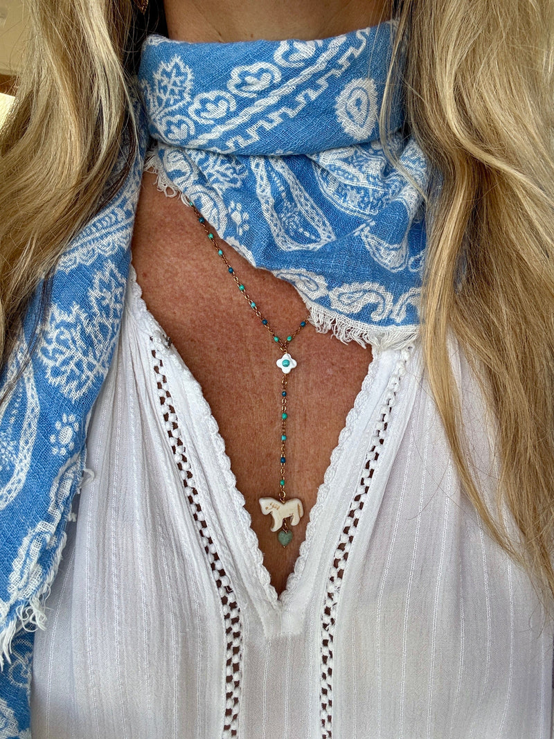 Bougainvillea Café Painted Sky Necklace