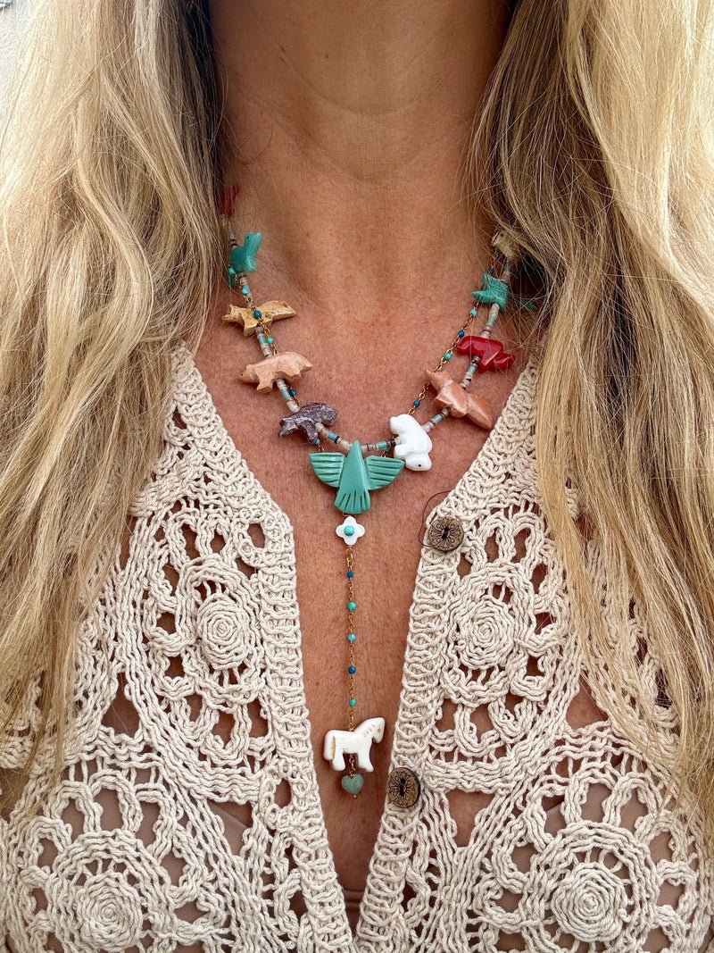 Bougainvillea Café Painted Sky Necklace