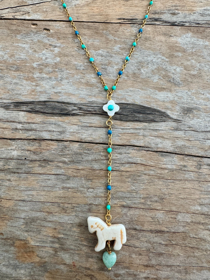 Bougainvillea Café Painted Sky Necklace