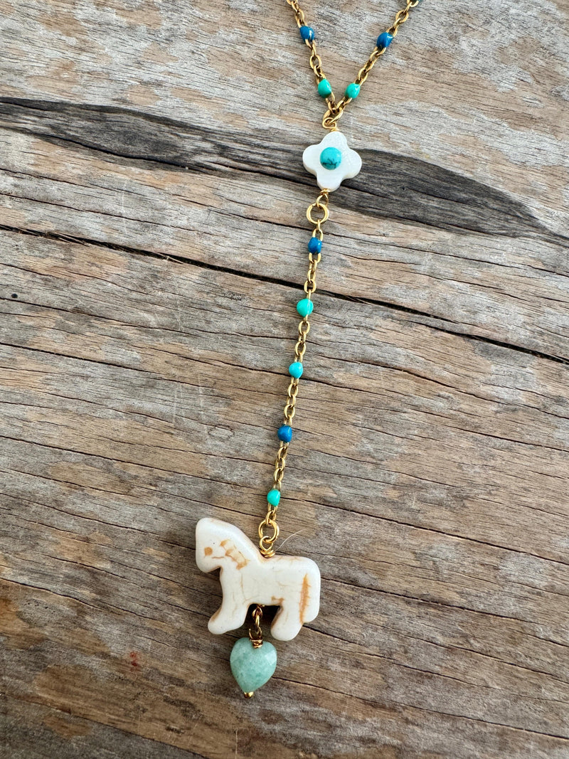 Bougainvillea Café Painted Sky Necklace