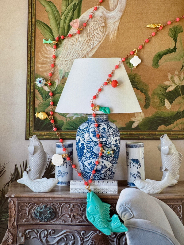Bougainvillea Café Pescatora Necklace in Turquoise