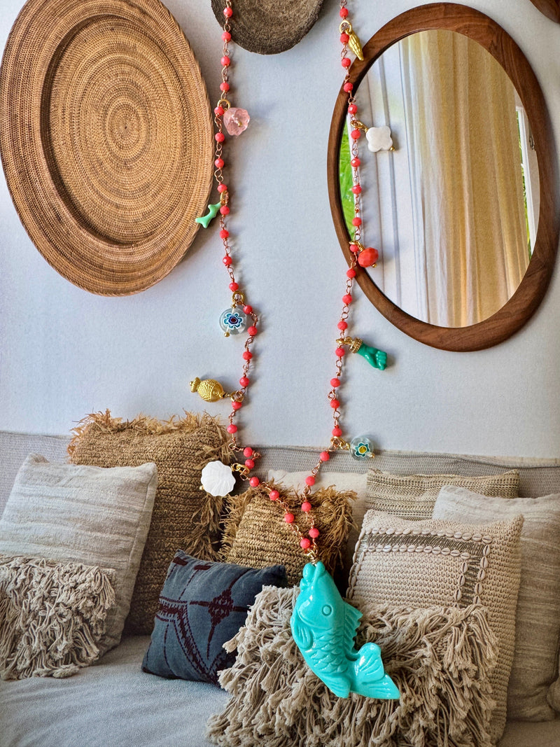 Bougainvillea Café Pescatora Necklace in Turquoise