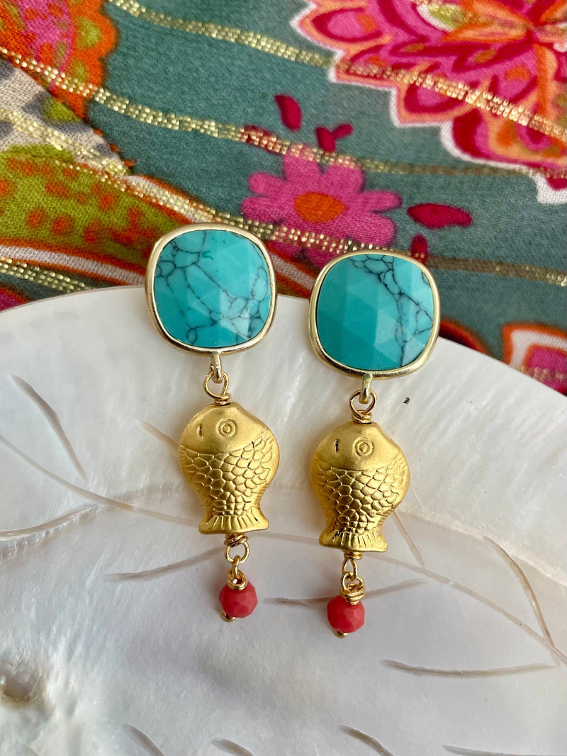 Bougainvillea Café Pesciolino Earrings