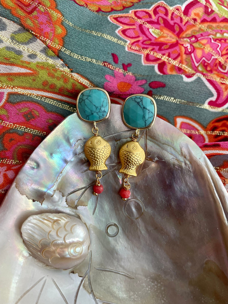 Bougainvillea Café Pesciolino Earrings