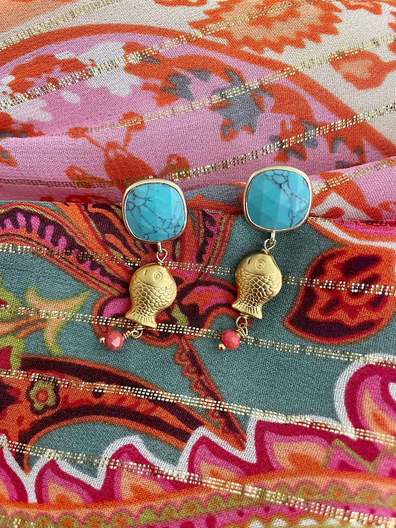 Bougainvillea Café Pesciolino Earrings