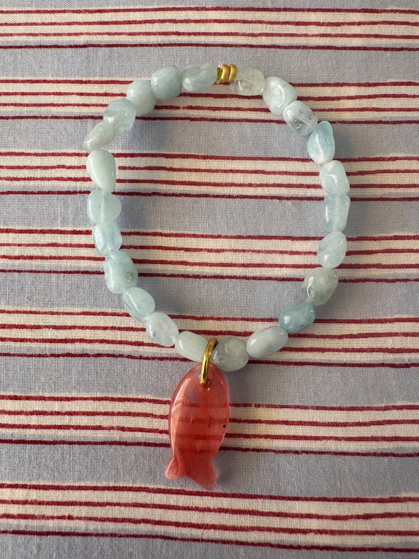 Bougainvillea Café Praia Bracelet in Aquamarine