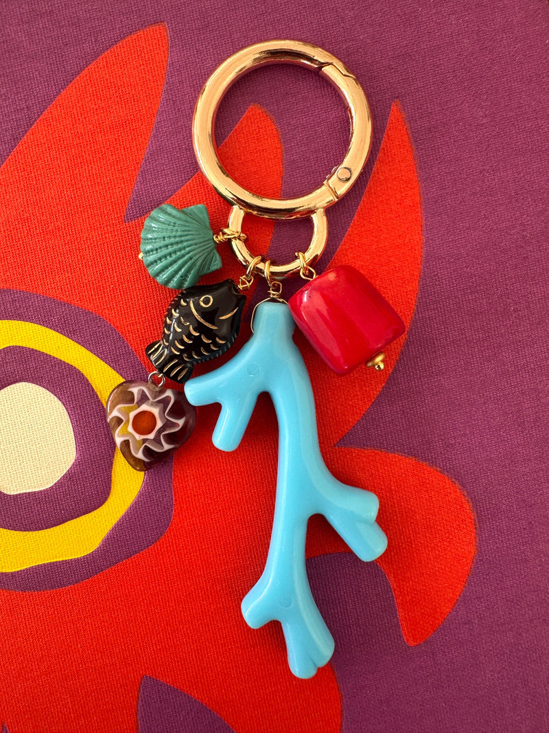 Bougainvillea Café Raya Bag Charm