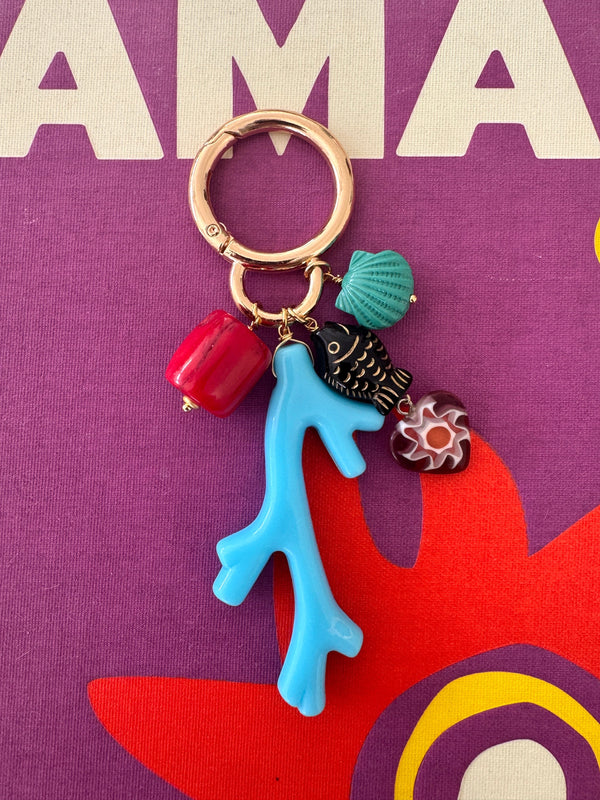 Bougainvillea Café Raya Bag Charm