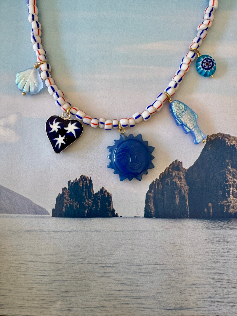 Bougainvillea Café Ricordi Felici Necklace