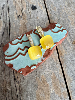 Bougainvillea Café Riviera Earrings in Lemon