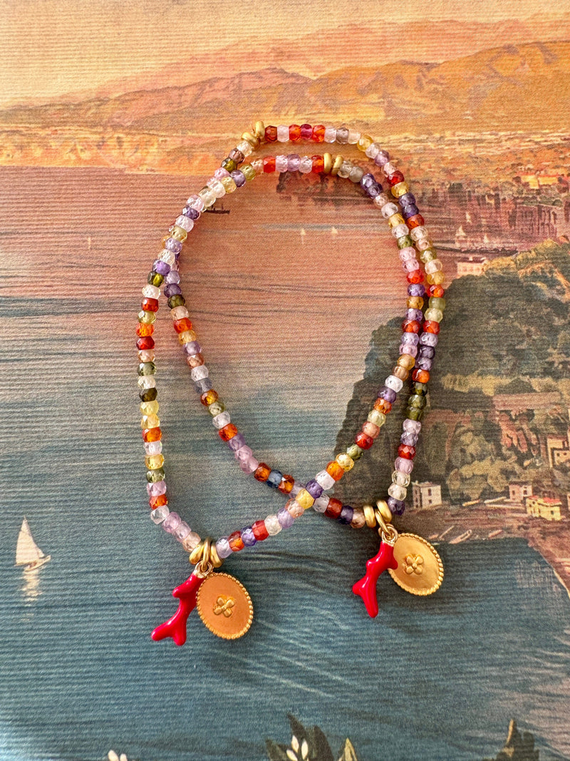 Bougainvillea Café Sabbia Bracelet
