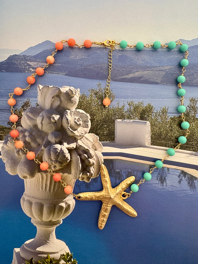 Bougainvillea Café San Vito Necklace
