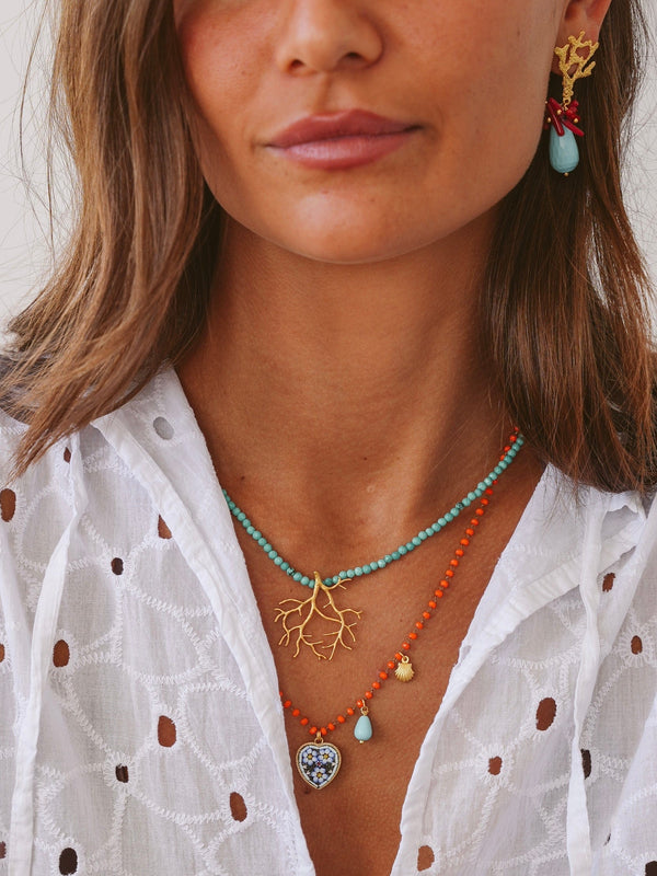 Bougainvillea Café Scirocco Necklace