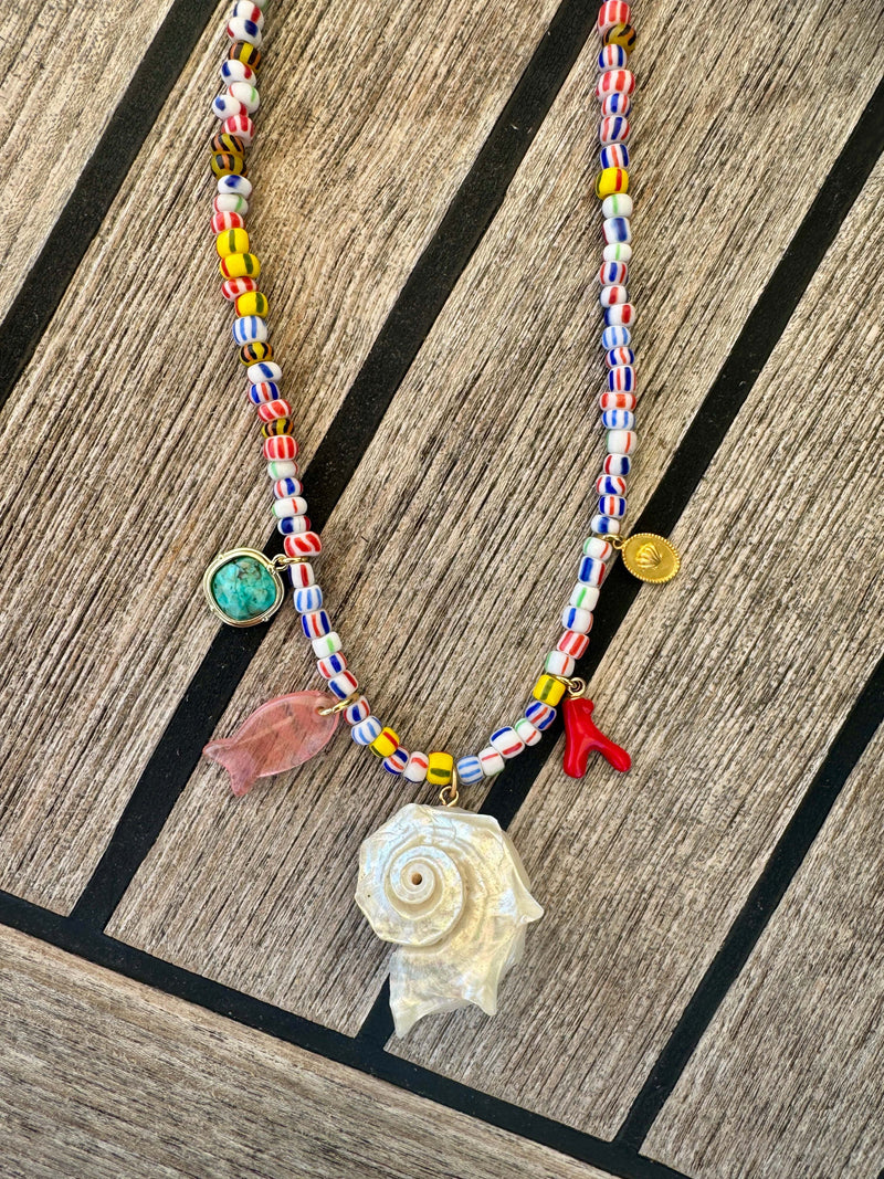 Bougainvillea Café Scoglio Necklace